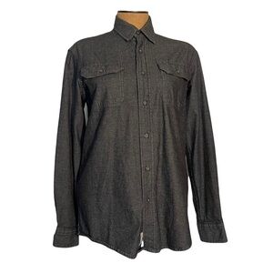 Wrangler flex for comfort women’s charcoal  button down size s/p
